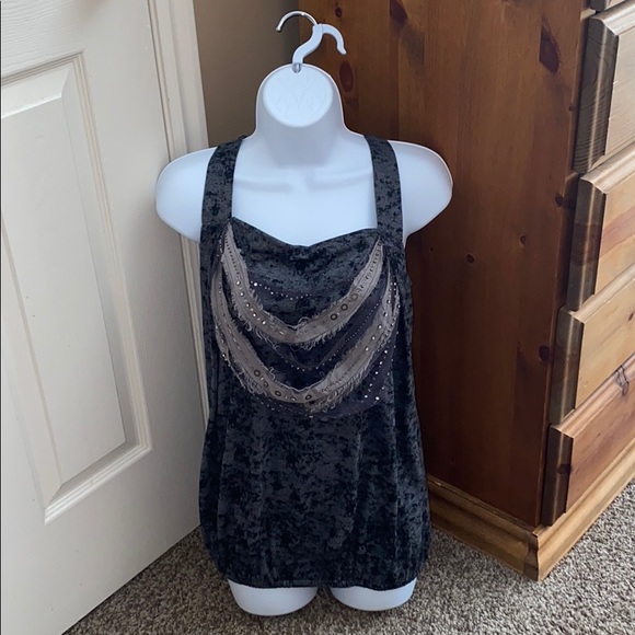 Miss Me Black & Gray Tank - Picture 2 of 6